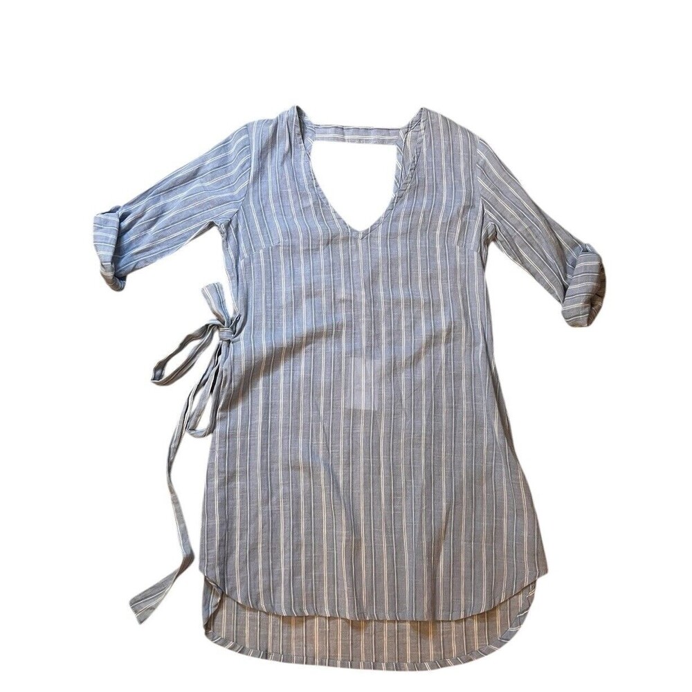 Faithfull The Brand Le Brusc Striped Dress Women’s Tie Waist Sz 4